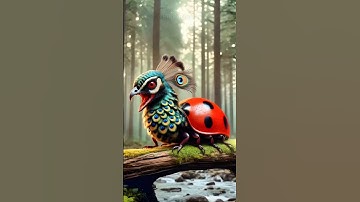 AI HYBRID ANIMALS PEACOCK | INCREDIBLE ANIMAL FUSION! #hybrid #shorts #animalfusion #monster