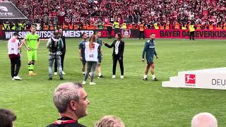 Deutscher Fußballmeister Bayer 04 Leverkusen…jetzt wird gefeiert