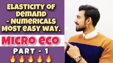Elasticity of demand | Numericals | Basics | Part 1