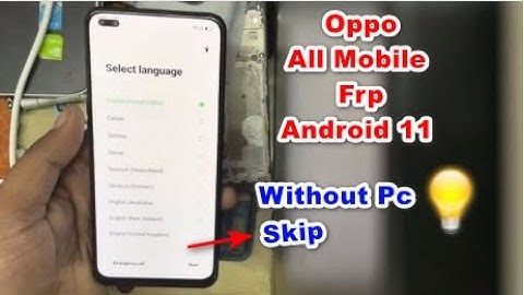 All Oppo Mobile Android 11 Frp Bypass Without Pc || Just 1 Trick 100% Working
