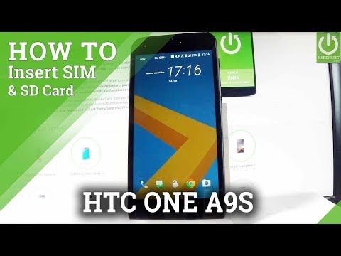 Insert SIM and SD in HTC One A9s - Install Nano SIM & Micro SD Card