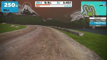 Zwift - Watopia - The Mega Pretzel 💗 #SpinningMinas