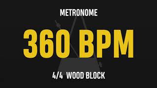 360 BPM 4/4 - Best Metronome (Sound : Wood block)