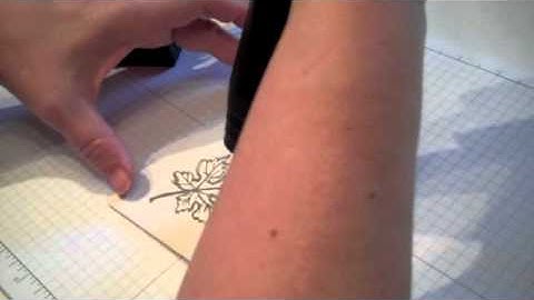 Emboss Resist Stamping Technique