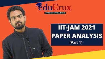 IIT JAM MATHEMATICS 2021| PAPER ANALYSIS| Educrux Online Classes for IIT-JAM