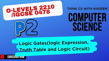 Logic Gates (Olevels  Computer Science  2210 / IGCSE Computer Science 0478)