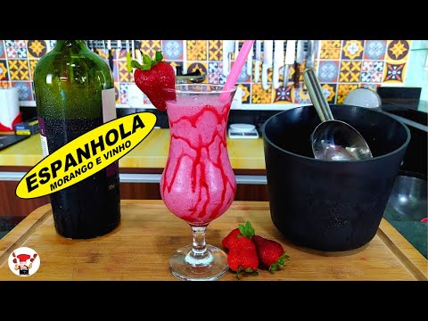 Como Fazer Batida de Vinho Morango e Leite Condensado Espanhola