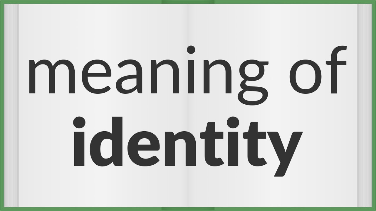 the concept of identity