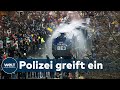 HEFTIGE AUSEINANDERSETZUNGEN: Demo-Auflösung ignoriert - Corona-Leugner widersetzen sich der Polizei