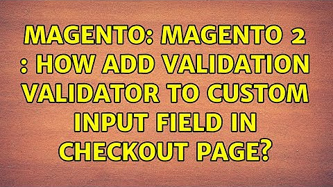 Magento: Magento 2 : How add validation validator to custom input field in checkout page?
