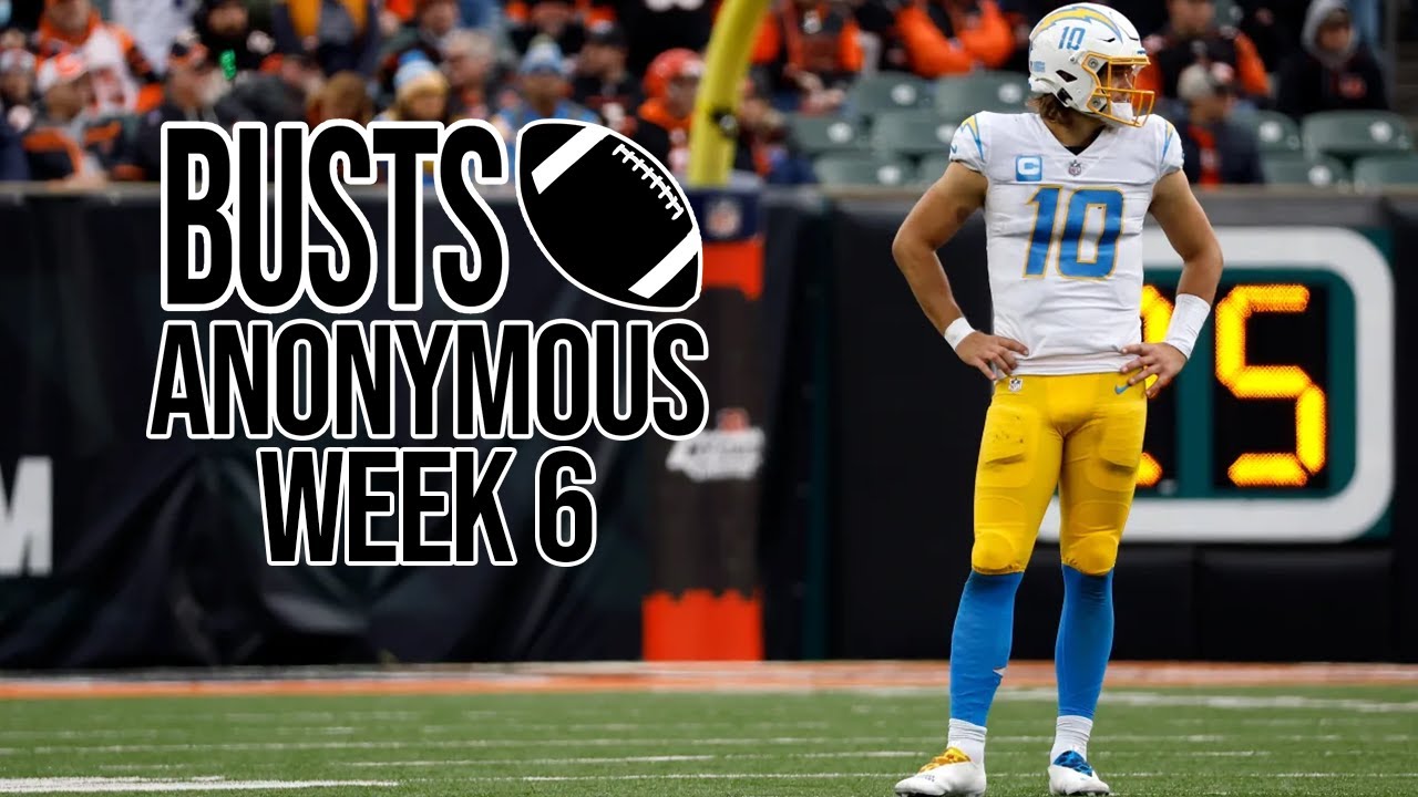 Busts Anonymous Week 6, 2022 Fantasy Football Busts of the Week YouTube