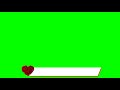 Футаж хромакей Плашки для титров с сердцем CHROMAKEY LOWER THIRD Title