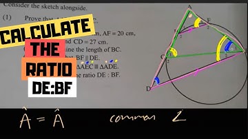 Calculate the ratio in a euclidean geometry difficult textbook question.