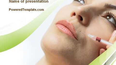 Botox Therapy PowerPoint Template by PoweredTemplate.com
