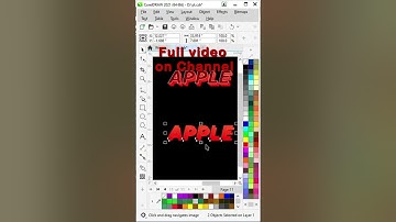 3D Creative Apple Logo in Corel draw 2022 using Blend Tool | Blend Tool | 3D Logo | Apple | #short