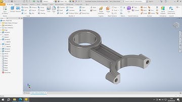 Inventor Tutorial V6 Engine : Piston Rod [Part 1]