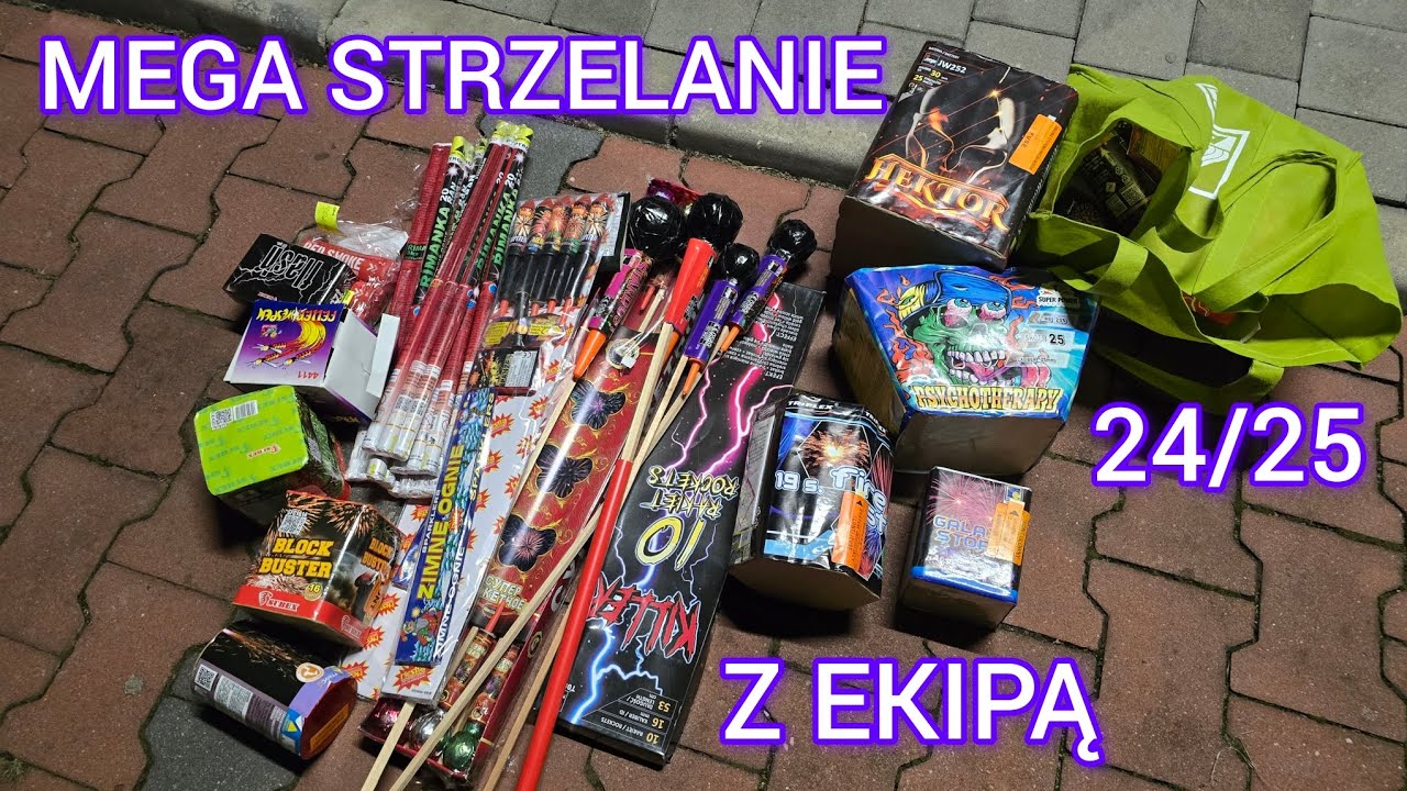 MEGA NOCNE STRZELANIE W SYLWESTRA 2024/2025 Z EKIPĄ PART 3🎉 Opis