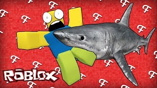 Roblox: Shark Bite Game Survival, Huge Megalodon, Flood Escape Map Hard! (Online  Comedy Gaming)