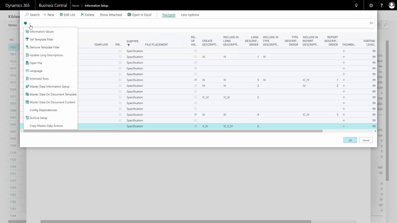 Language on Information Code or Value - Master Data in Dynamics 365 ...