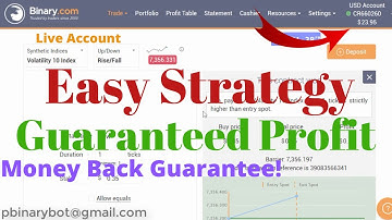 Guaranteed Binary.com Strategy - 1 Tick Manual Strategy | Easy Strategy, Guaranteed Profit!