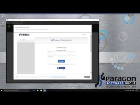 Paragon Backup & Recovery 2016 World Backup Day Edition - Registrierung mit Facebook Account