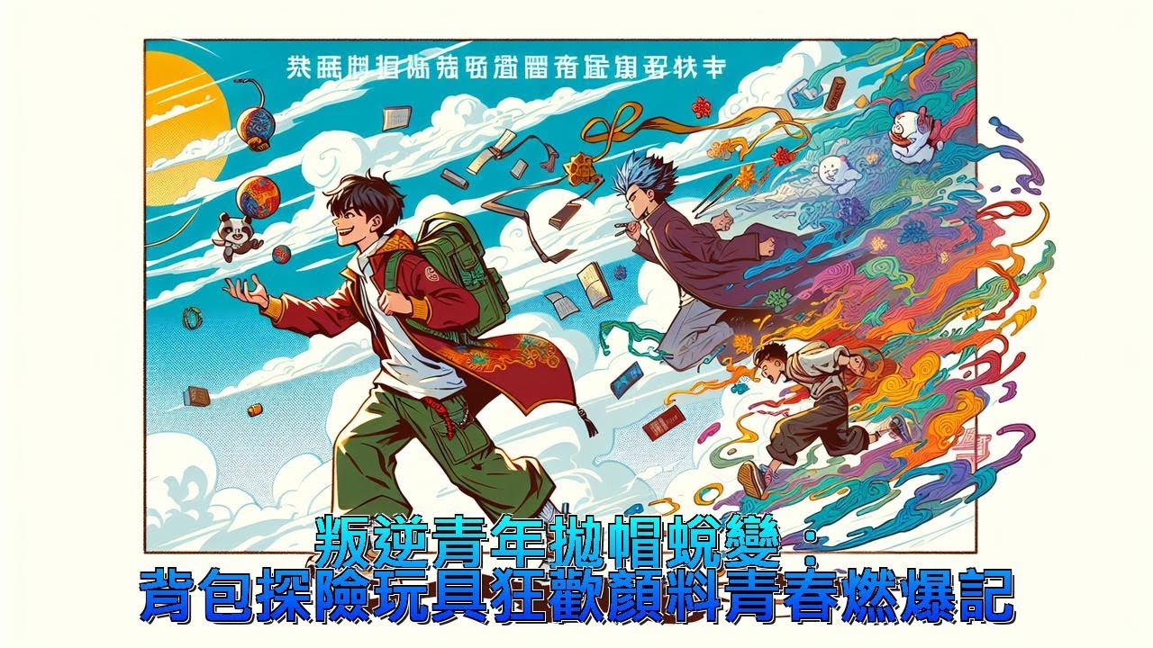 【青春小說】 《叛逆青年拋帽蛻變：背包探險玩具狂歡顏料青春燃爆記》 #青春 #校園 #成長 #冒險 #小說 #有聲書 #原創