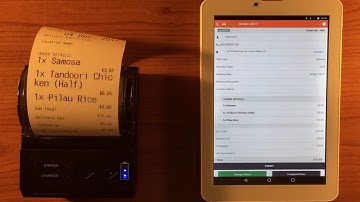 GetCurry Management Tablet and Printer