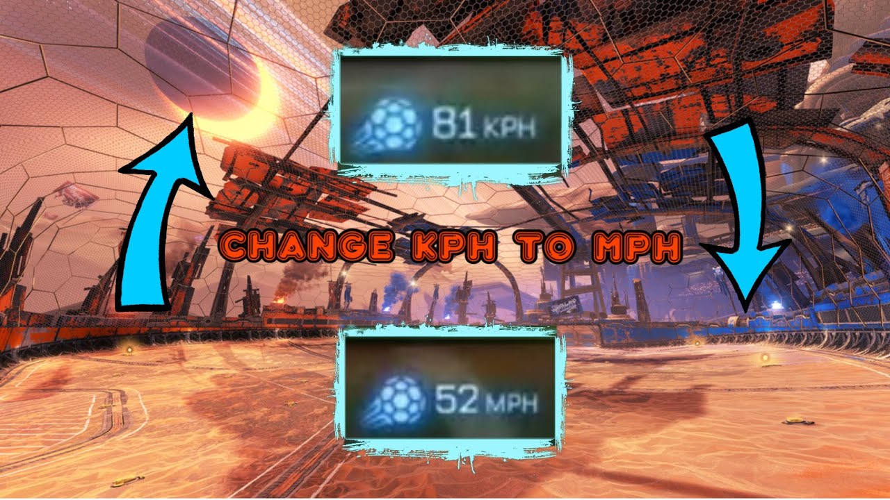 Rocket League - How to Change MPH to KPH Tutorial