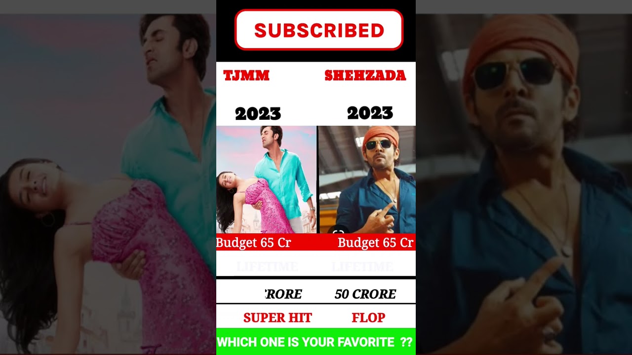 TU JHOOTHI MAIN MAKKAR VS SHEHJADA MOVIE COMPARISON BOX OFFICE COLLECTION 2023