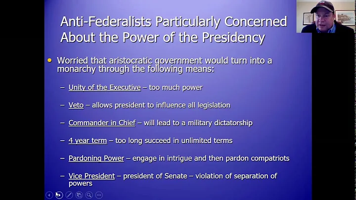 Anti-Federalist Concerns about Presidential Powers