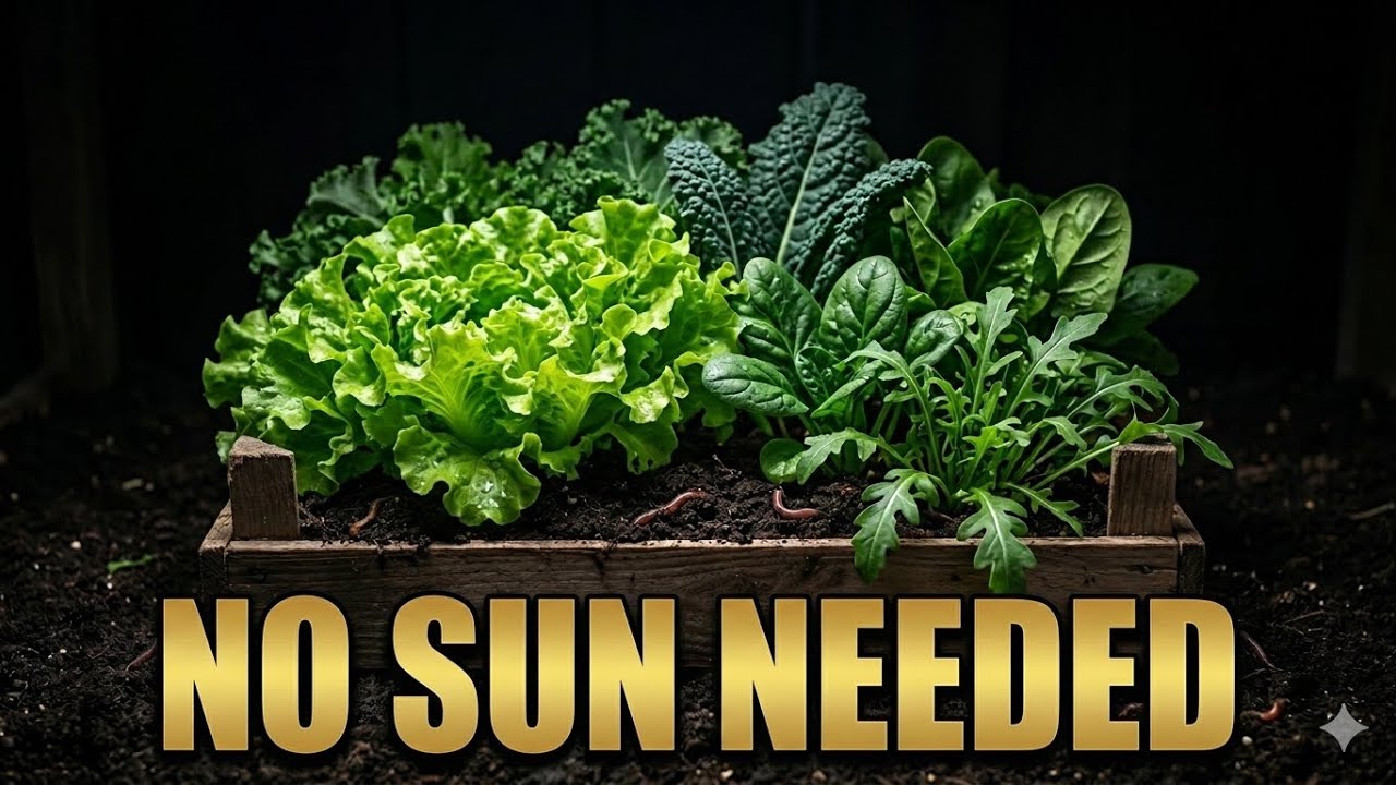 12 High-Yield Vegetables That Don’t Need Sunlight #gardensolace - YouTube