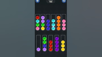 ball sort game @kk Gamer 532🔥 Level 103💯 short game video
