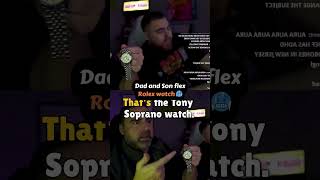 LosPollosTV and Dad FLEX their Rolex Watch 🥶 #lospollostv #rolex #funny