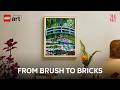 Build a lasting impression | Claude Monet–Bridge over a Pond of Water Lilies | The LEGO Art Podcast