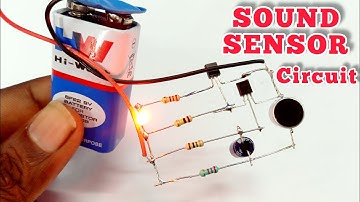 How to make a Sound sensor using Condenser Mic | Transistor project  | Electronics Project