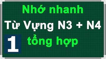 Nhớ Nhanh Từ Vựng N3 – N4 tổng hợp 1
