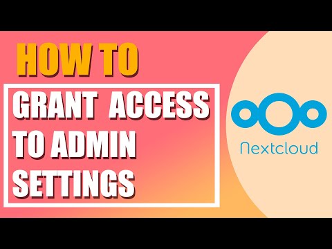 How to grant a user access to admin settings