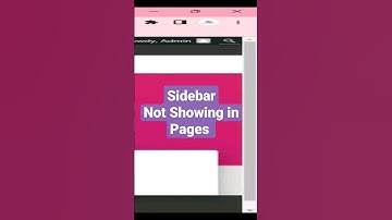 How to show page sidebar in Wordpress | Wordpress Tutorial #shorts #wordpress #wordpresstrick
