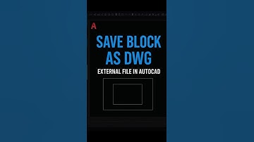 How to AutoCAD WBLOCK (Save Your CAD Drawings Fast)
