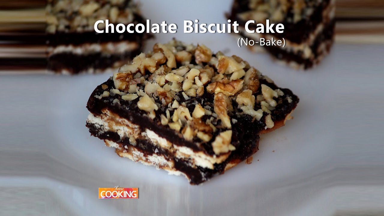 Chocolate Biscuit Cake Home Cooking Youtube