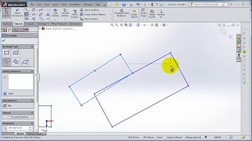 SolidWorks 2014 Tutorial 6  Rectangles using and types, center line
