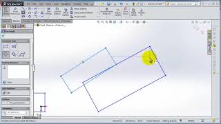 SolidWorks 2014 Tutorial 6  Rectangles using and types, center line