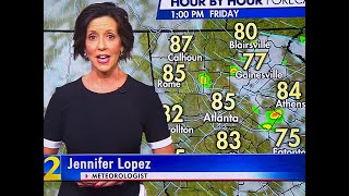 J-Lo Is In Atlanta - She’s Jennifer Lopez And She’s The WSBTV Weather Meteorologist