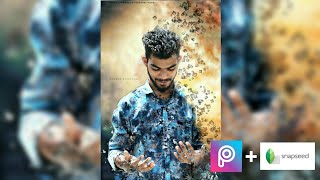 || How To Make Square Dispersion Effect Photo Editing || PicsArt and Sanpseed || Gaurav Sonwane || screenshot 5