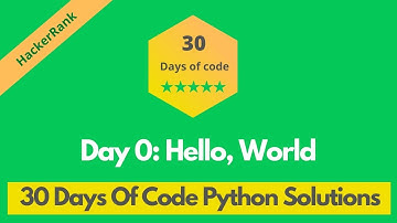 HackerRank Day 0: Hello World problem solution in Python | 30 Days Of Code problems solutions