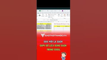 Cách copy dữ liệu đúng cách trong Excel #daotaotinhoc #tinhocvanphong #thayvinh #excel #exceltips