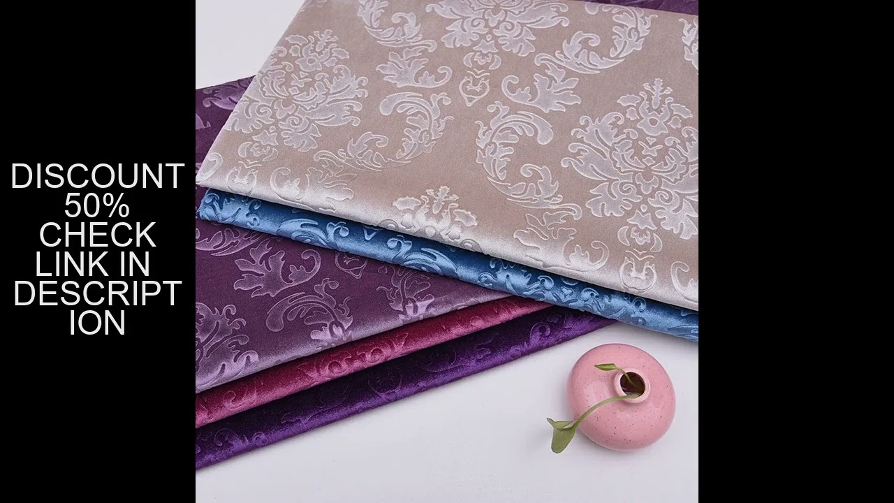 3D Embossed Gold Velvet Printing Thickened Plain Sofa Fabric Wholesale Cloth By The Meter for Sewing