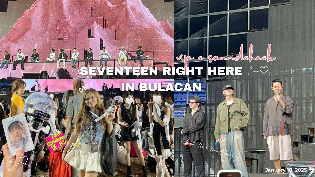 carat vlog 💎 seventeen right here in bulacan concert (day 1) + vip soundcheck ⋆౨ৎ˚⟡˖ ࣪