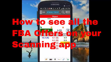 How to See all the FBA Offers on your Scanner