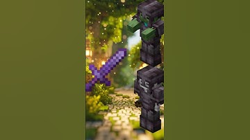 Minecraft Netherite Sword vs Zombie and Skeleton #shortsfeed #minecraft #minecraftshorts #shorts